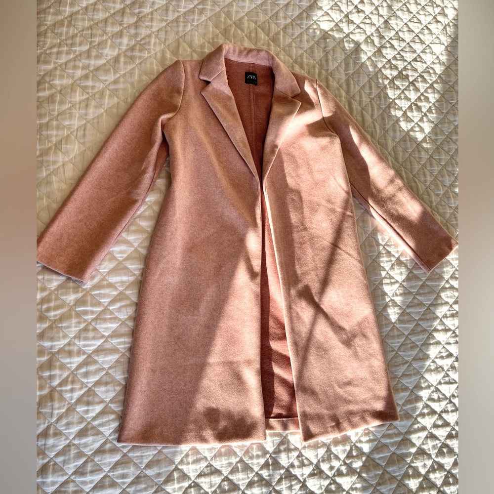 Zara long trench size medium